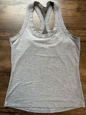 Athleta Gray Racerback Tank Top